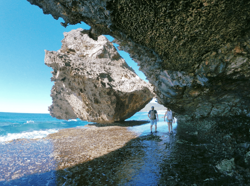 Falaise de corail exondé (Falaise Toarutu)